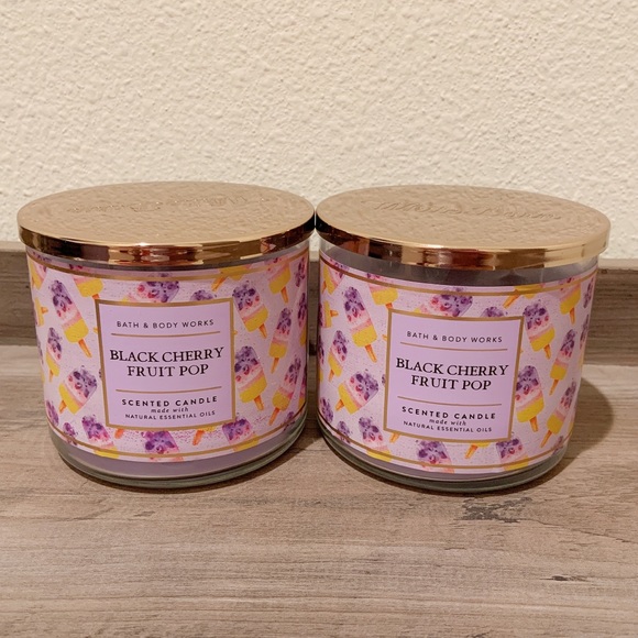 BBW Black cherry fruit pop candle bundle - Picture 8 of 8